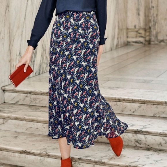 Boden Dresses & Skirts - Boden Tabitha Midi Skirt Navy Crown and Country 18